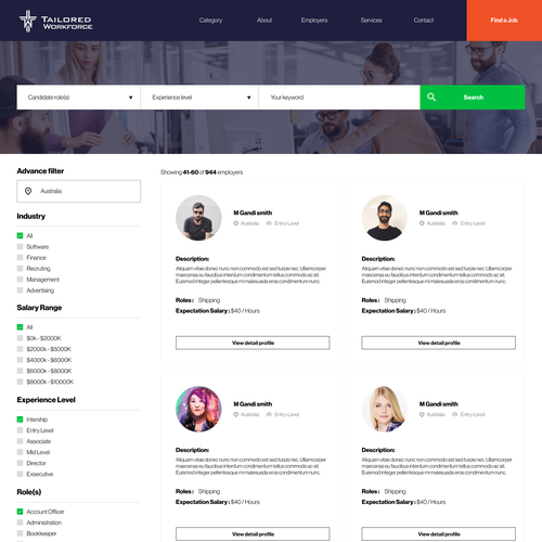 Job Recruitment Website Design by aldo.rgr