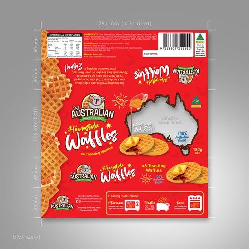 Waffle Packet Design Design by marketingmaster