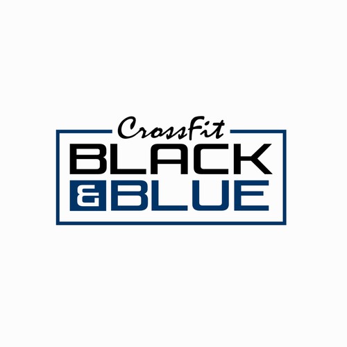 CrossFit Black & Blue -logo design Design by ham7