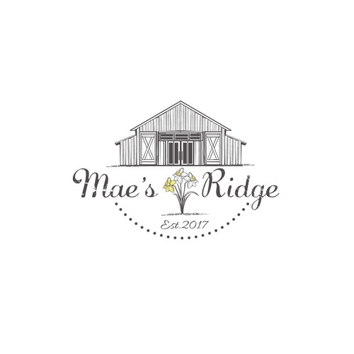 Wedding Venue needs a Modern Farmhouse logo with a bit of fun! Design by filbi