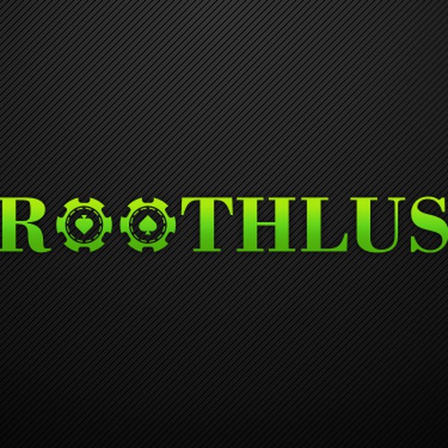 Logo for World-Class Online Poker Player Adam "Roothlus" Levy Design by LazarVladisavljevic