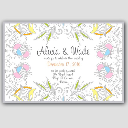 Wedding Invitation Contest 7