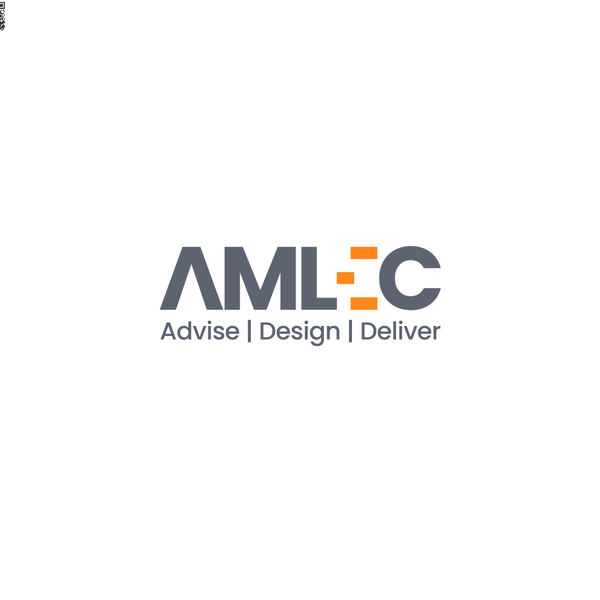 Bold logo proposal for an electrical engineering company called AMLEC