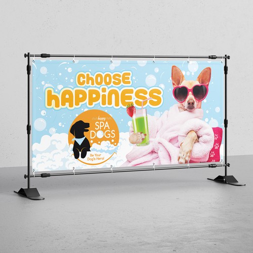 Choose Happiness Banner Design Design by yashva2018