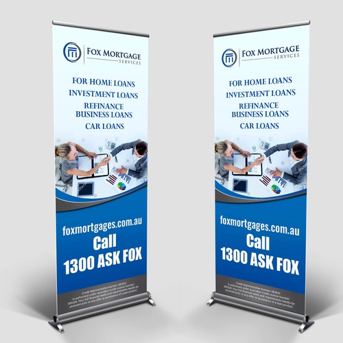 design a stand-out pull up banner for finance broker (PULL UP BANNER ...