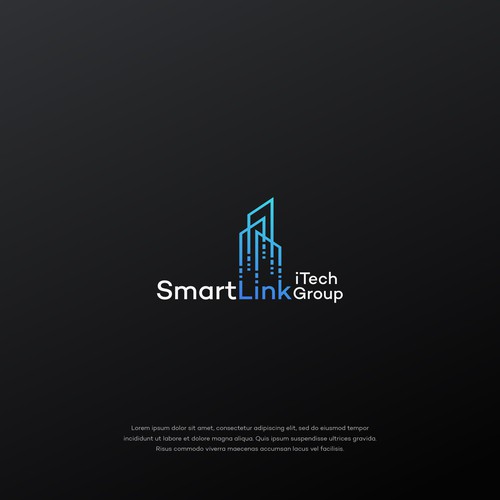 Modern logo for IT company based in New York Design by Rozzium