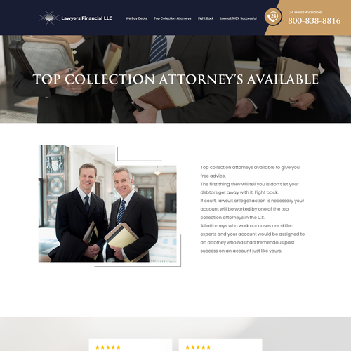 Debt Collection Website Design by Ilmash Network