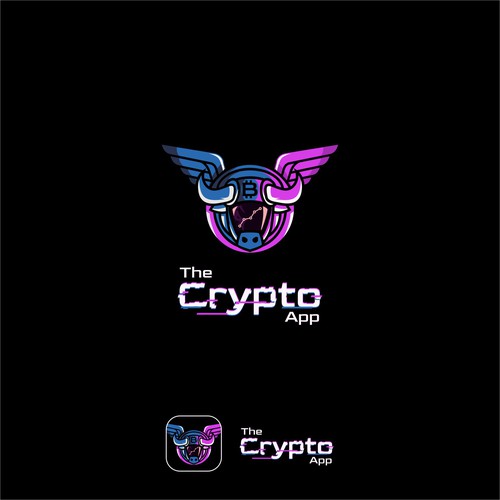 Design one of the worlds most popular crypto apps logo, ~1M active users! (TheCryptoApp) Design by AD's_Idea