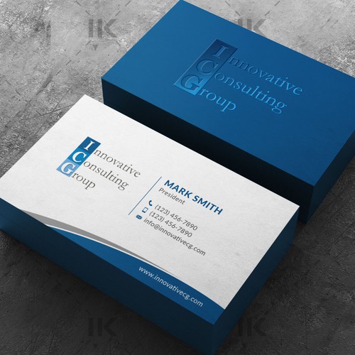 ICG Business Cards Design by IK_Designs