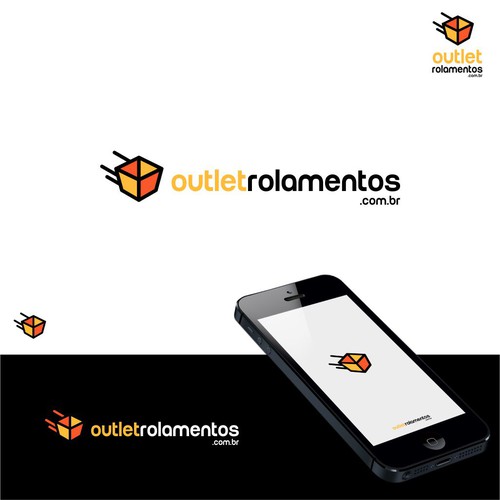 "Crie um design de um logotipo moderno para venda online de rolamentos OUTLET ROLAMENTOS" winning Logo & brand guide