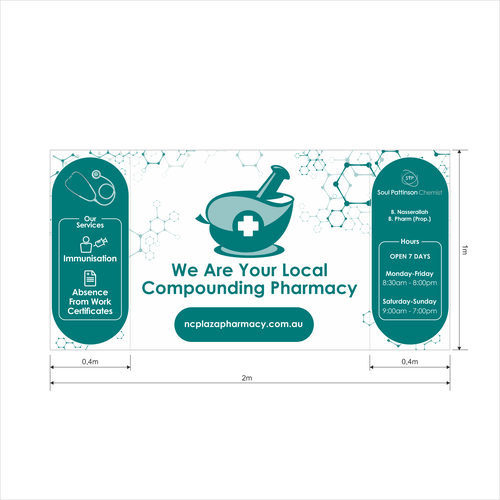 Compounding Pharmacy Signage Design von Vitalia.m