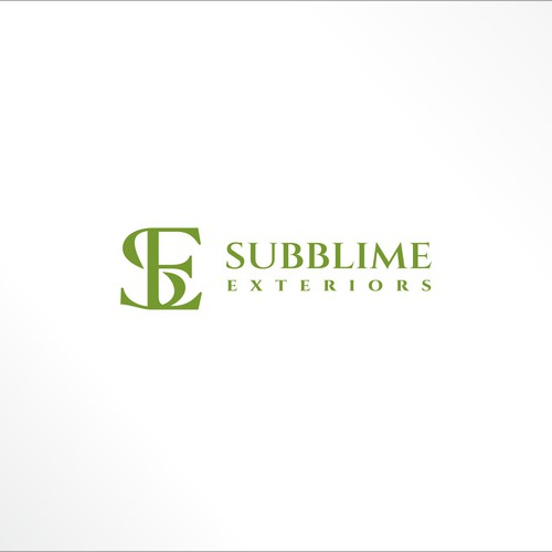 Modern Single Logo - Guaranteed - Sublime Exteriors Design by dimdimz