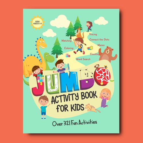 Fun Design for Jumbo Activity Book Design by uget