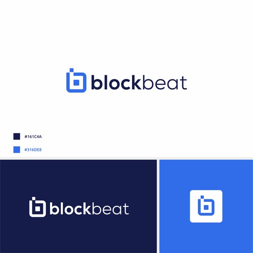 BlockBeat Crypto News Platform Logo Design Design by BuanaDesign