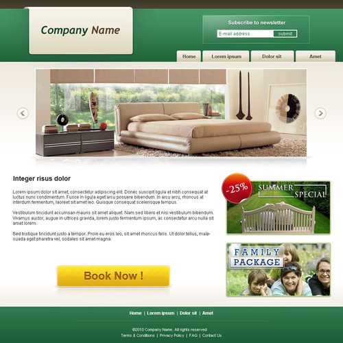 1-3 Page Website Template Design von Hitron_eJump