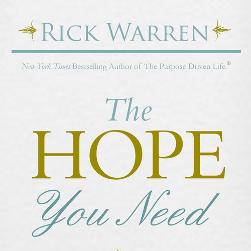 Design Rick Warren's New Book Cover Diseño de thedesigndepot2