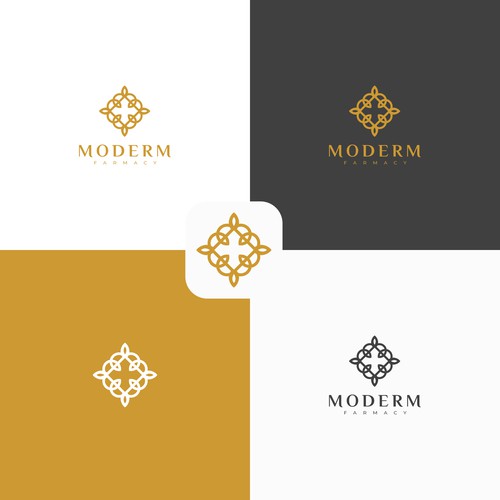 Modern skin care logo that combines science/medicine with nature Design by Fano Design