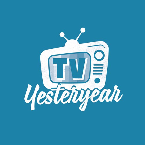 Design a retro logo for a classic TV website. Design by Kinetec