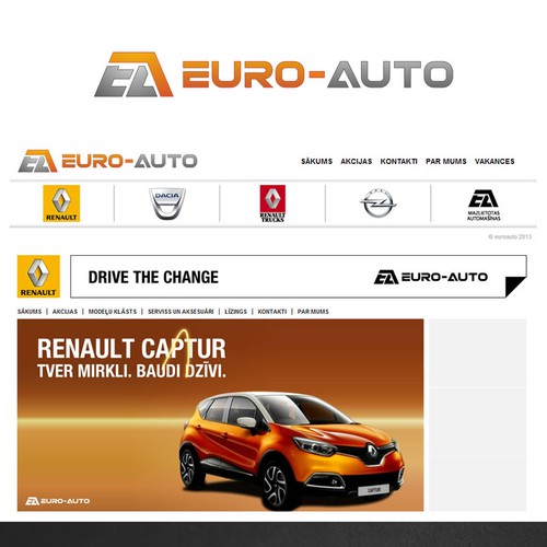 Create a logo for euro-auto - one of the oldest car dealers in latvia |  Logo design contest | 99designs