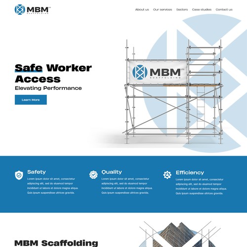 Smart, Clean, Professional - Scaffold Company Website Design by Slaviana