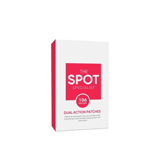 Pimple Patch PACKAGING to appeal to FEMALE BEAUTY user Design by Rajith Shantha