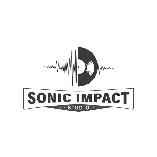 "Looking for a explosive logo that will make a Sonic Impact for a Recording Studio!" Design by Rafiul Islam Zion