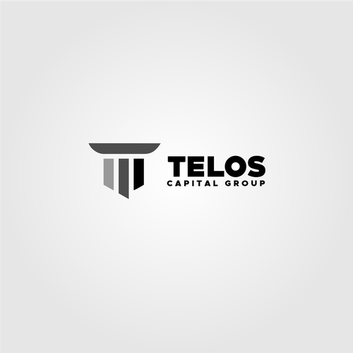 Professional, modern style logo with either "Telos" or "Telos Capital Group" written next to it roughly the same size Design by fer