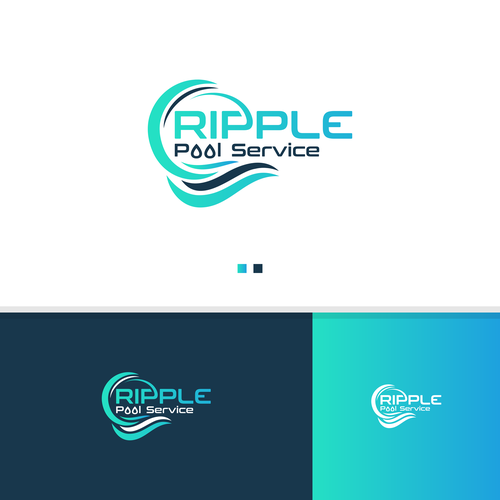 Pool Company Logo owned by a Stylish 25 year old with a child. Design by StudioJack