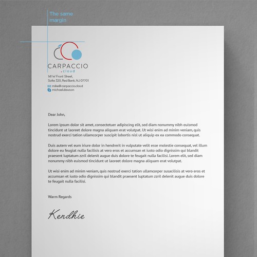 Give more muscle to research with graphic ID for CARPACCIO.cloud Design by kendhie