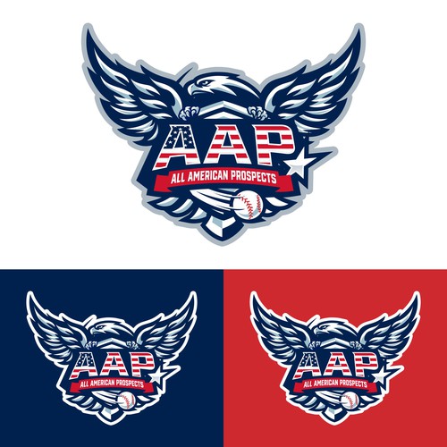 All American Prospects Baseball logo design! Design by Barokah Studio