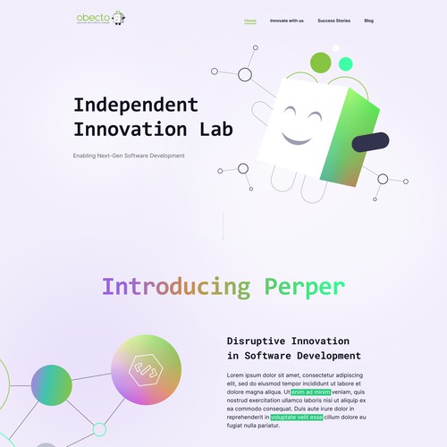 High-Tech Software Innovation Lab - New Website Design Design by uiux-designer