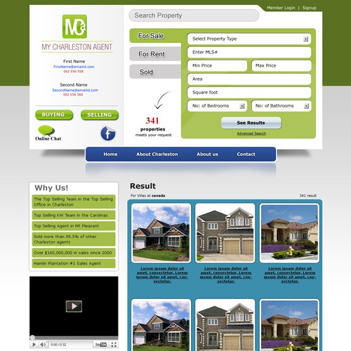 A beautiful real estate agent website with wow factor | Web page design  contest | 99designs