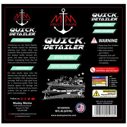 Designs | Design a awesome label for a boat detailing product ...