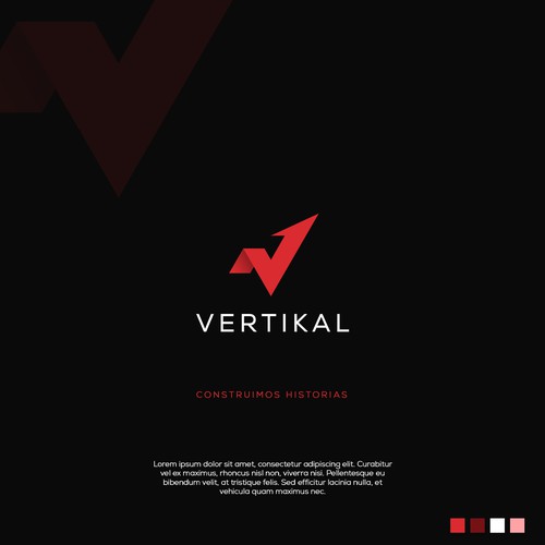 "V E R T I K A L (agency)" winning Logo & brand guide