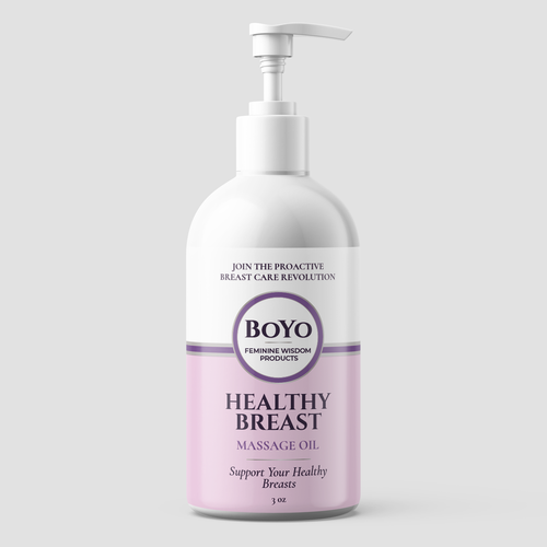 design a classy, bold healthy breast massage oil label-ontwerp door ilonaGi