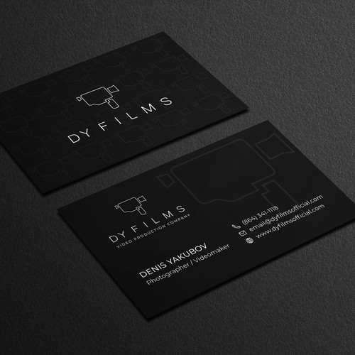 Business card for video production company Design by Galaxiya