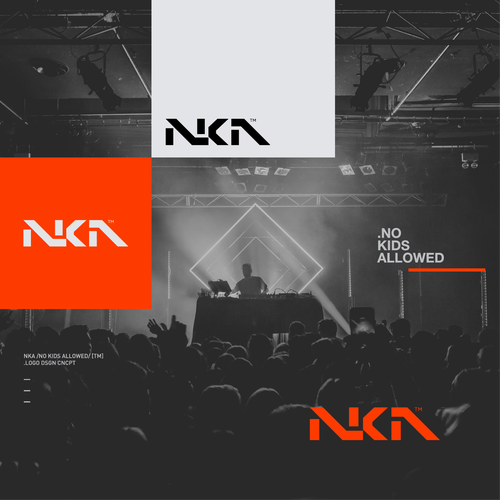 DJ Name Logo Needed for Marketing- NKA (No Kids Allowed) Design by duskbitz