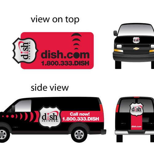 V&S 002 ~ REDESIGN THE DISH NETWORK INSTALLATION FLEET Design by OmahLogo