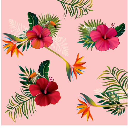 Tropical Fabric Print - Textile Designers & Illustrators Los Angeles fashion brand needs your designs Design by ash00 Designs