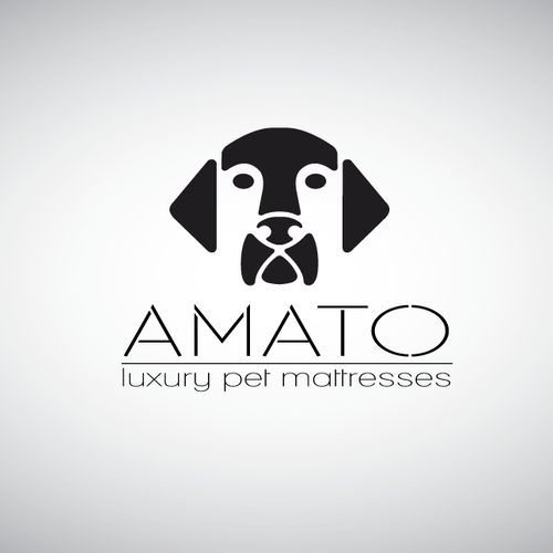 AMATO modern/luxury dog bed logo Design by Mirceski