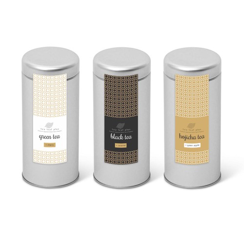 Create a label for Flavored Japanese Tea Tin-ontwerp door werushtotea