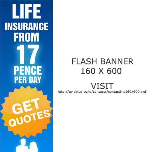 Life Insurance - Banner Design Contest Design by thecenx