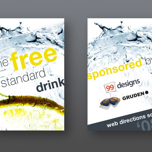 Design the Drink Cards for leading Web Conference! Design por iAquarian