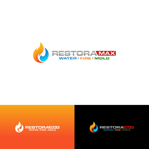 Restoration Company Branding. Design by Aleta21