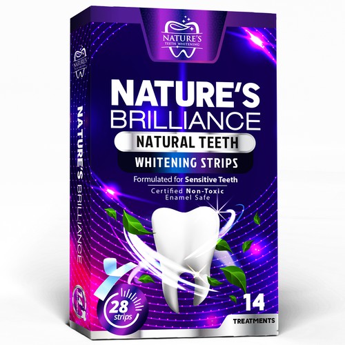 Natural Design Needed for Nature's Brilliance Whitening Strips Design by agooshe