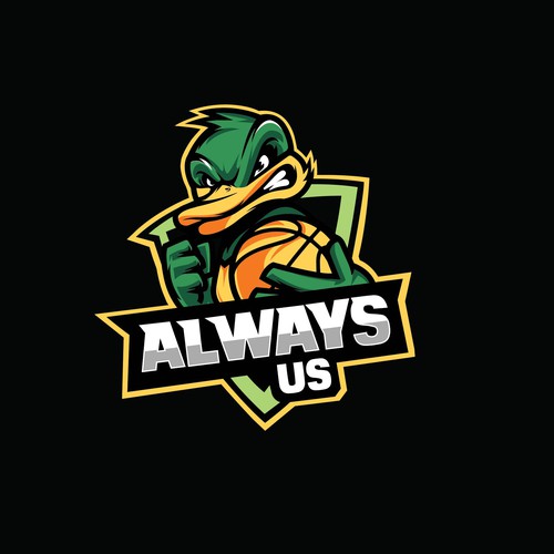 Basketball Logo for Always Us - Your Winning Logo Featured on Major Sports Network Design réalisé par Parbati