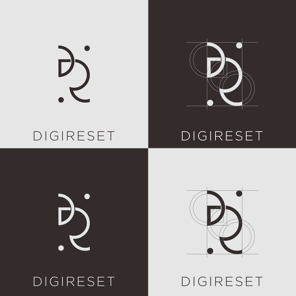 logo abstract DR