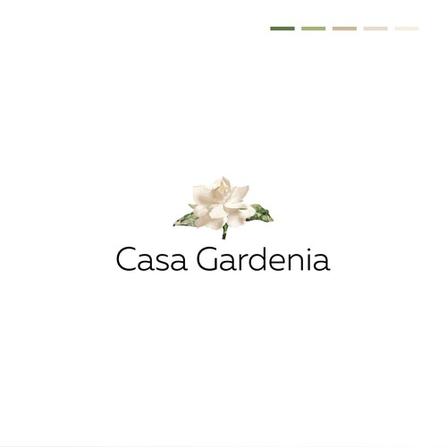 Casa Gardenia Logo Design by marymakhtⒸ