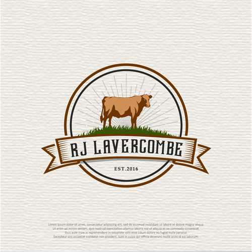 Cattle Farming Logo-ontwerp door ARIAL studios