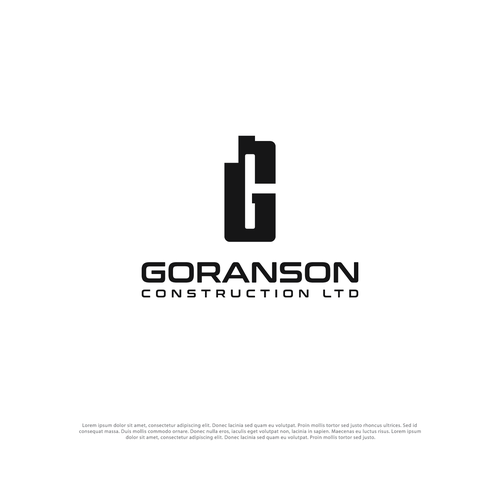 New company logo for booming excavation company. Design by Raju Anto